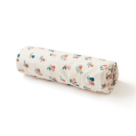 Drap housse en coton bio poires d'automne 