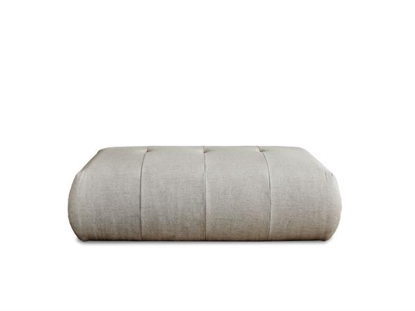 Pouf en tissu gris clair