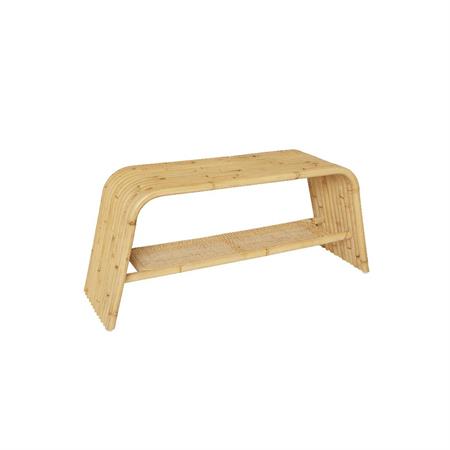 Banc en rotin et cannage