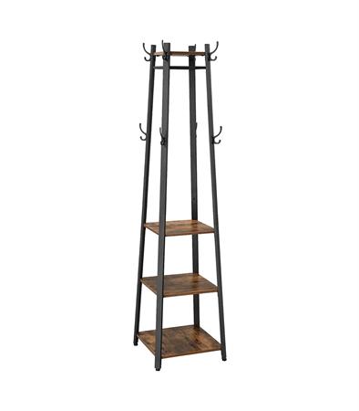 Porte-manteau avec étagères à 3 niveaux - L47