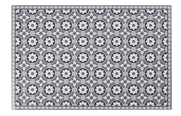 Tapis en vinyle motifs carreaux de ciment 100x150