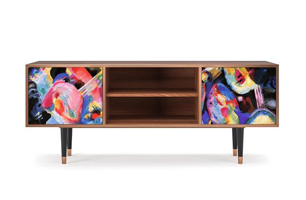 Meuble TV  multicolore 2 portes L 170 cm