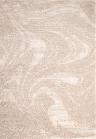 Tapis shaggy moderne design beige - 200x290 cm OSLO