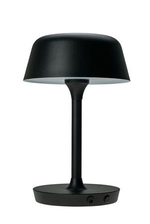 Lampe à poser en métal noir mat