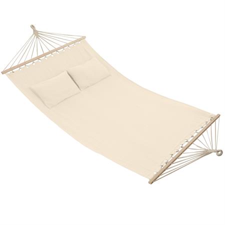 Hamac avec barres d'expansion pour 2 personnes  beige