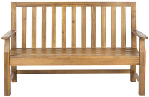 Banc intérieur/extérieur en bois d'acacia marron
