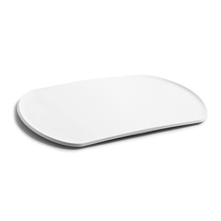 Planche à découper opaque en polypropylène blanc 35x22