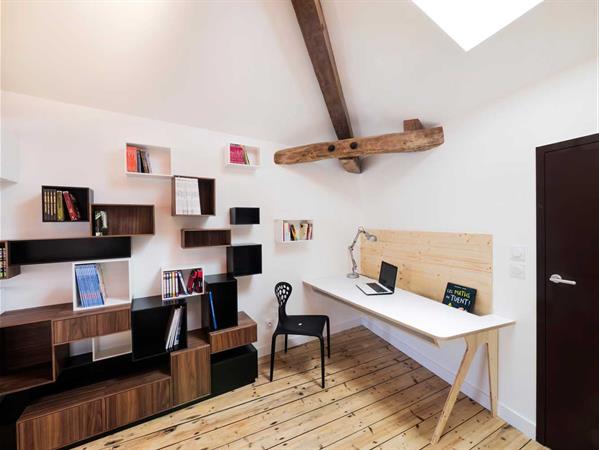 Image Bibliothèque en bois Jean-Pascal & Nadia Crouzet