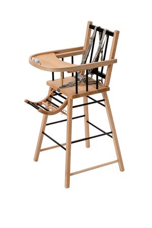 Chaise haute traditionnelle fixe Hybride noir