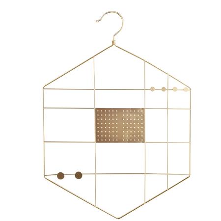 Porte-bijoux en métal doré 56x40x0