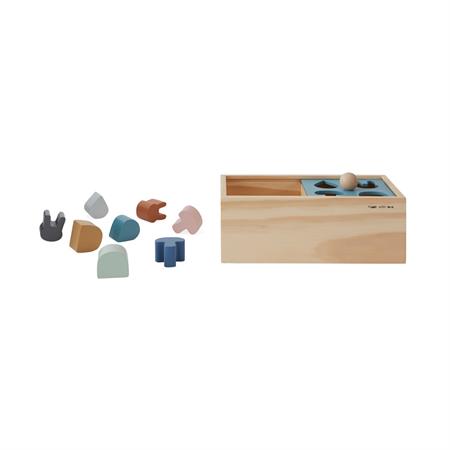 Boîte à puzzle en bois marron 100% hêtre H11xL24x12cm