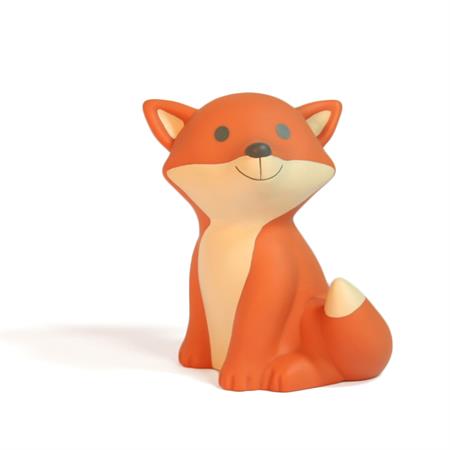 Veilleuse led renard rechargeable h15cm orange