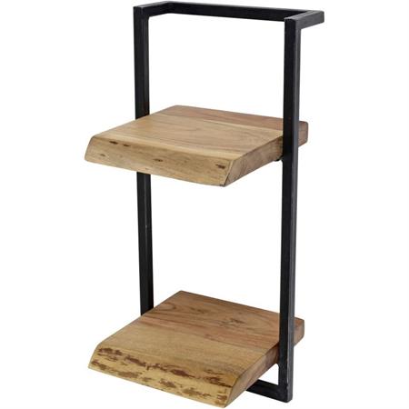 Etagère industrielle en acacia massif naturel 30 cm marjorie