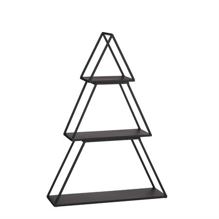Plateau de décoration en métal noir H71