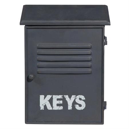 Boîte à clés en métal effet usé postes