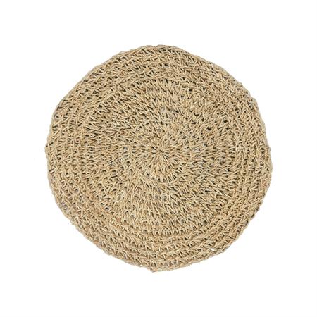 Set de table rond en jonc de mer