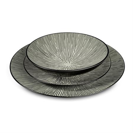 Service vaisselle en Grès Gris clair