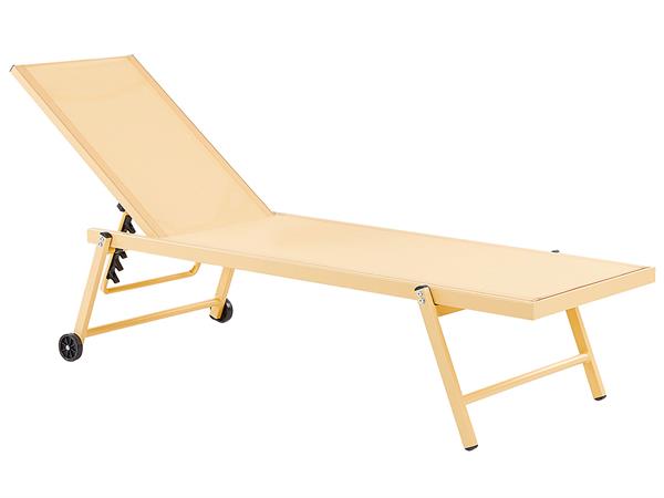 Transat métal jaune