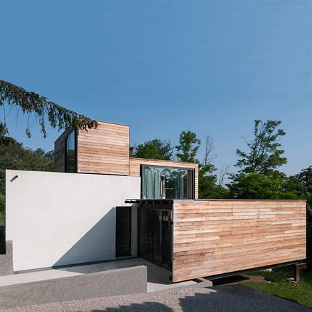 Image Vue d'ensemble sur la face Ouest de la maison Frédéric Saint-Cricq
