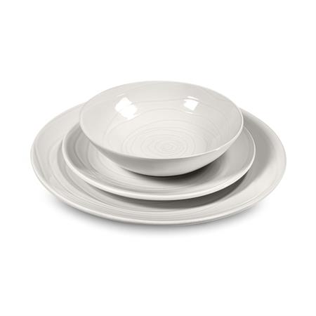 Service vaisselle en Grès Blanc