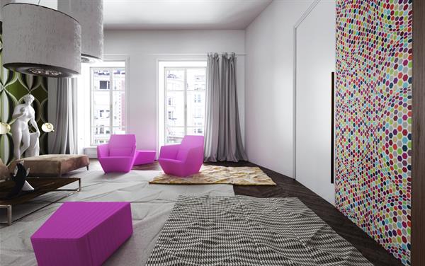 Image Salon rétro moderne newhomeagency