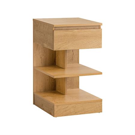 Table de chevet avec 1 tiroir effet bois