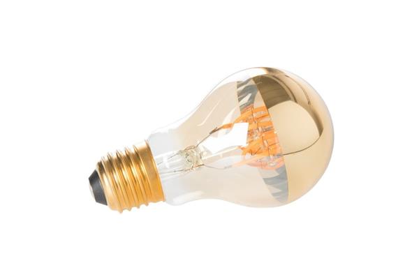 Ampoule LED E27 en verre transparent et effet miroir