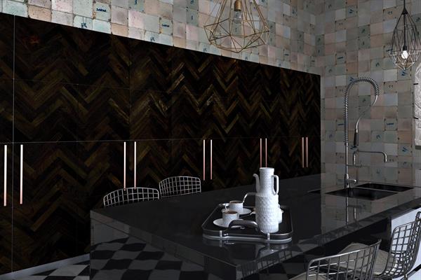 Image Cuisine îlot du cabinet de curiosité newhomeagency