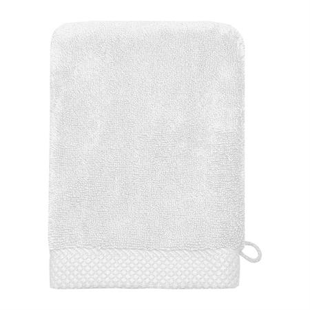 3 gants de toilette 560 g/m² Blanc 16x22 cm