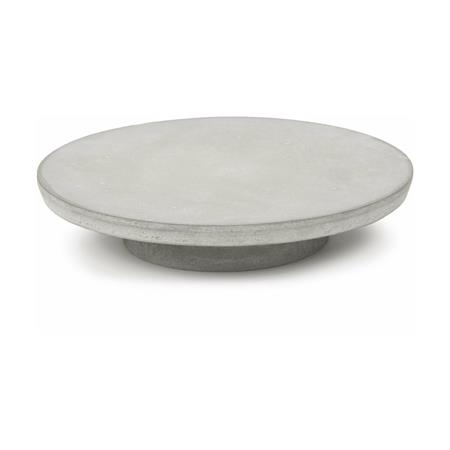 Plat à gâteau en béton gris clair 33 x 7 cm - Serax