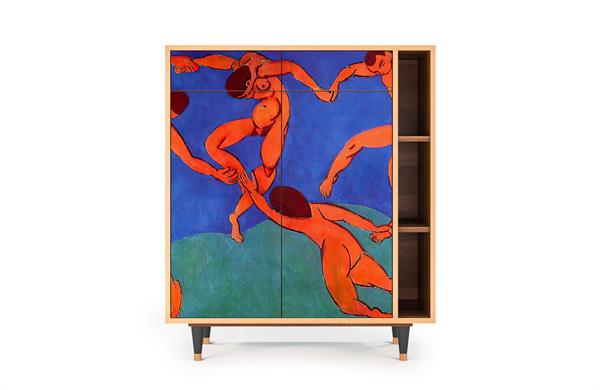 Buffet  multicolore 2 tiroirs et 2 portes L 94 cm