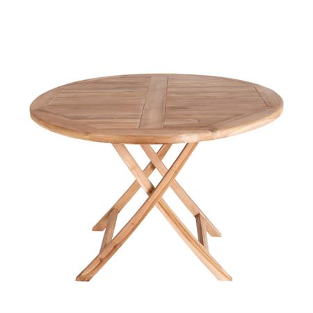 Table à manger extérieur ronde en teck 100cm