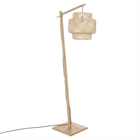 Lampadaire abat-jour suspendu en bambou 66x36x171