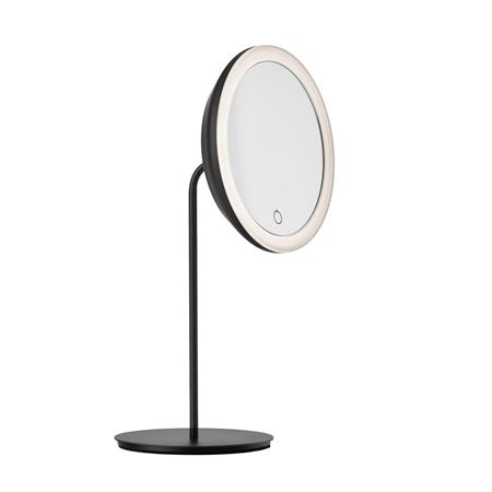 Miroir rond en fer noir