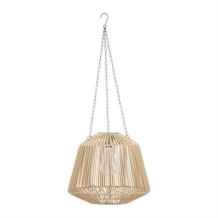Suspension solaire extérieure métal/papier naturel Ø 28 cm