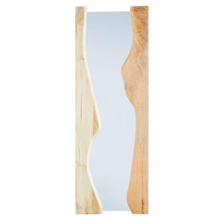 Miroir rectangulaire en bois de manguier 54x153
