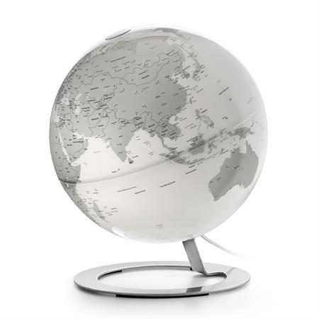 Globe terrestre de design  25 cm  lumineux  textes en anglais
