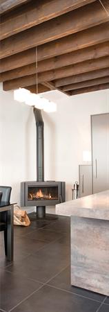 Image Cheminée à côté du coin repas PM LYON AGENCEMENT