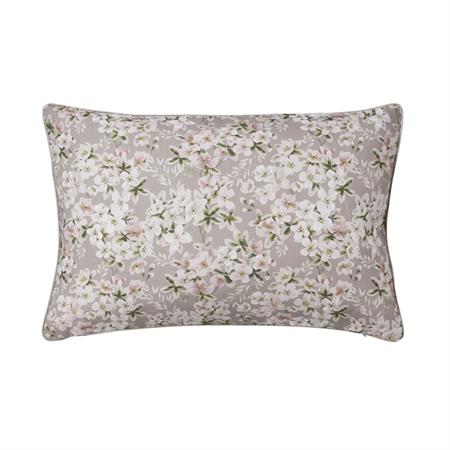 Housse de coussin en lin rose 40x60