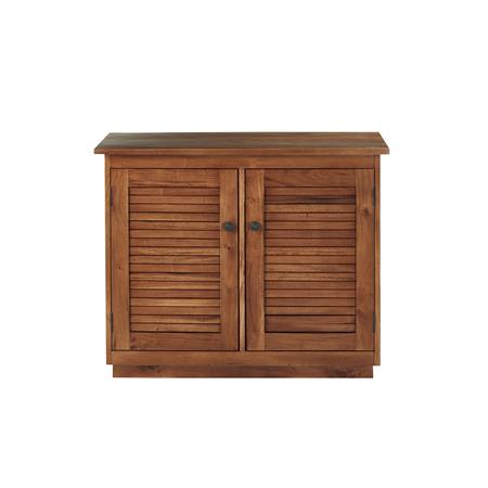 Meuble sous vasque en acajou massif 97 cm