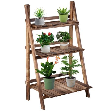 Etagère échelle à fleurs pliable 3 niv