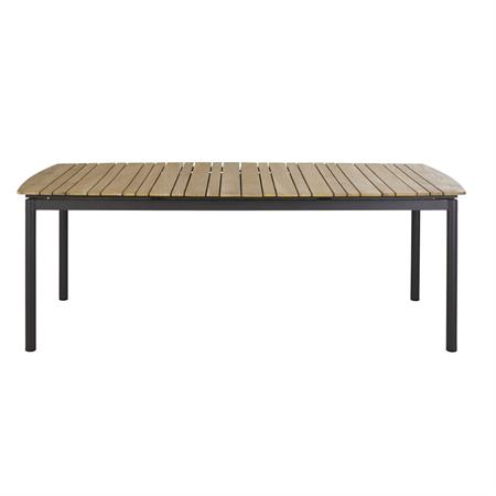Table de jardin extensible en bois de teck massif et aluminium