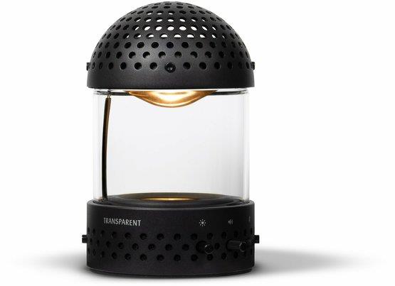 Enceinte portable design noire Light Speaker - Transparent Speaker