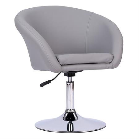 Tabouret de bar réglable en simili gris