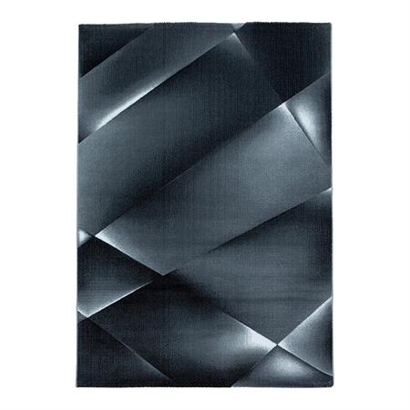 Tapis  design en polypropylène noir 80x150
