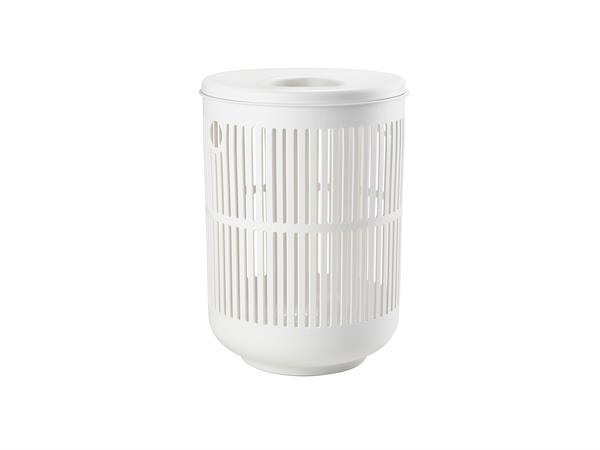 Panier à linge en polypropylène blanc