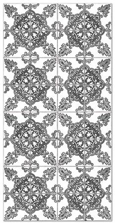 Tapis vinyle carreaux ciments cordoue gris 120x160cm