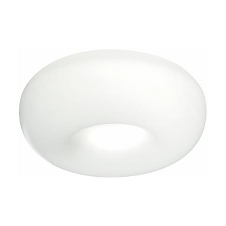 Plafonnier en aluminium blanc 32 x 12 cm Pouff- Martinelli Luce