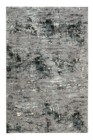 Tapis tons de gris et bleu esprit vintage 120x170