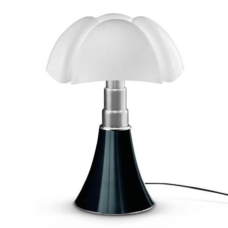 Lampe ampoules LED pied télescopique noir H66-86cm